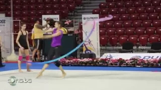 Evgenia Kanaeva-Training video-World Cup Sofia 2012