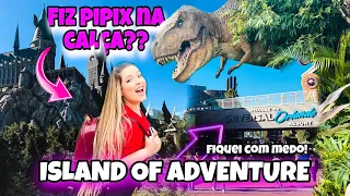 ISLAND OF ADVENTURE TIVE CORAGEM DE IR NA VELOCICOASTER?! + MEU RESTAURANTE PREFERIDO! | Vlog 10