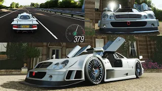 Mercedes Benz AMG CLK GTR 1998 Top Speed 379 Kmh | Forza Horizon 4