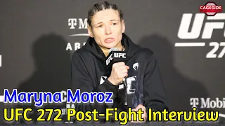 Maryna Moroz Delivers Powerful Message to Ukraine, Says UFC Russia IG Blocked Her | UFC 272