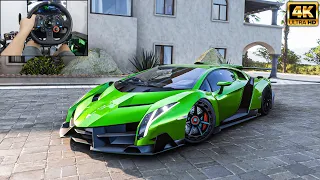 1200HP Lamborghini Veneno | Forza Horizon 5 | Logitech g29 gameplay