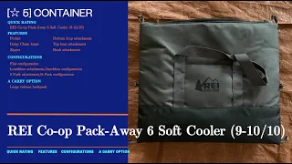 REVIEW REI Co op Pack Away 6 Soft Cooler