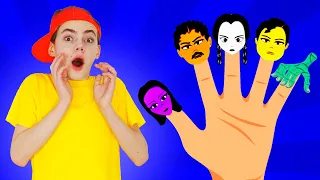 Finger Family Wednesday Addams Song | Nursery Rhymes & Kids Songs