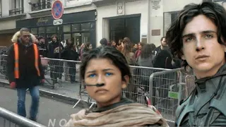 DUNE 2, Premiere in Paris 2024 🇫🇷 Early fans R queuing since 6AM to meet Timothee Chalamet & ZENDAYA