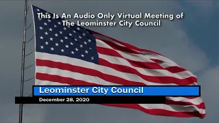 Leominster City Council Meeting 12-28-20