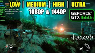 GTX 1660 Ti | Horizon Zero Dawn - 1080p & 1440p - All Settings