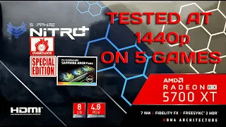 Sapphire Nitro+ RX5700XT SE (+ R7 3700X)- Tested in 5 games at 1440p (Godfall, Project CARS 3, etc.)