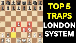 Top 5 Chess Opening TRAPS in the London System!