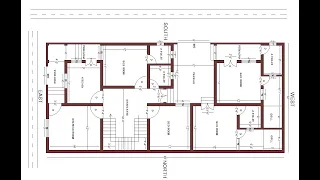 30x65 corner plot | 30x65 east & south face house plan | 4 room with parking east face house plan