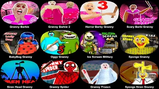 GRANNY MOD V1.8 - Granny Barbie,BabyBug Granny,Oggy Granny,Ice Scream Military,Granny Spider