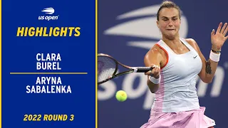 Clara Burel vs. Aryna Sabalenka Highlights | 2022 US Open Round 3