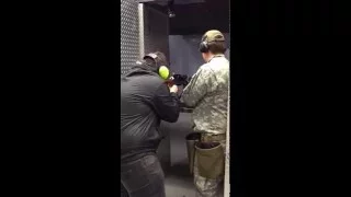 Shooting a PKM Machine Gun