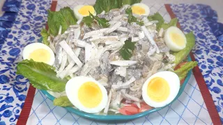 Salad with daikon (Tashkent) / Салат Ташкент с дайконом