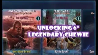 SWGOH // Unlocking 6* Legendary Chewbacca (with Gear ~9.5 BH)