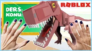 Dinozorlu Okuldan Kaçış Roblox Escape School Dinosaur Obby Oyun Kent