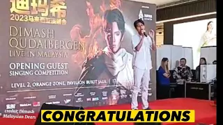 #travel  #malaysia Search for Dimash Concert Front Act is over / Congratulations to all winners