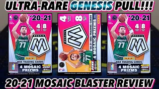 ULTRA-RARE GENESIS PULL!!! | 2020-21 Panini Mosaic Basketball Retail Blaster Box Review x3