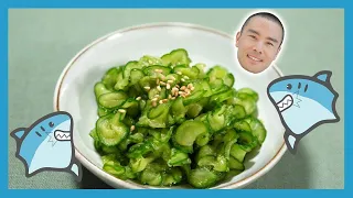 pickled cucumber | japanese style sunomono (with rice vinegar)