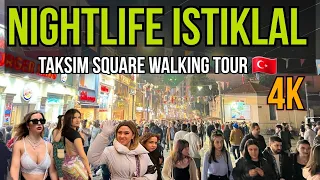 Istiklal Street | Night Walking Tour In The Beating heart Of Istanbul 2023 | 4k UHD 60fps #istanbul