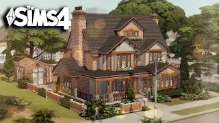 I built a house for a large family with a basement and a greenhouse |The Sims 4 NO CC build