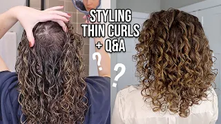 Styling Thin Curly Hair Q&A | Curlsmith Hair Makeup