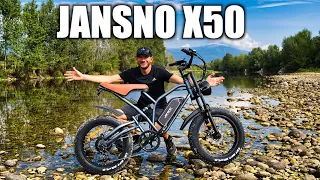 CREATA per il PURO DIVERTIMENTO ! Impressionate !  Bici Elettrica JANSNO X50