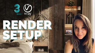 3ds Max VRAY Render Setup Tutorial (Get this scene for FREE to practice!)
