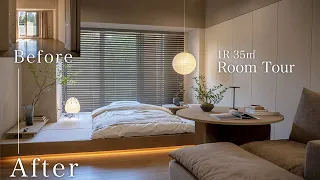 Room Tour]Full renovation of an existing condominium by an architect / interior design / Japandi/