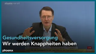 Vorstellung des Beschlusses zum Versorgungsstärkungsgesetz (GVSG) mit Karl Lauterbach | 22.05.24