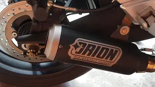 cfmoto mt650 installed with orion muffler. sound check