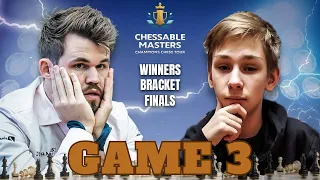 MATAPANG din itong si Lazavik! | Carlsen vs Lazavik Chessable Masters 2024 Game 3