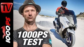 1000PS Review - Yamaha TMax 2017 - The fastest scooter!