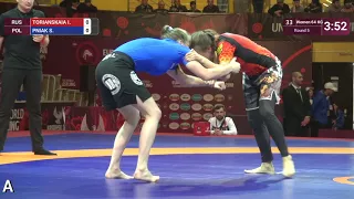 Round 5 Women - 64 kg: I. TORIANSKAIA (RUS) v. S. PNIAK (POL)