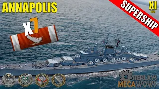 SUPERSHIP Annapolis 7 Kills & 179k Damage | World of Warships Gameplay