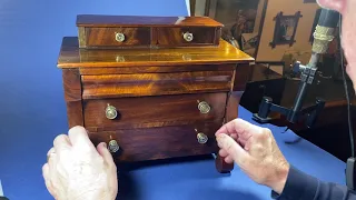 Victorian Miniature Mahogany Scotch Chest of  Drawers.