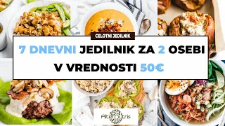 🍏7 DNI ZDRAVIH RECEPTOV ZA DVE OSEBI V VREDNOSTI 50€🍏  Kompletni jedilnik si poglejte v naše videu🔼