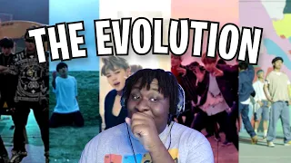 THE EVOLUTION!!! Brochia Che reacts to BTS, No More Dream, Save Me, Blood Sweat & Tears AND MORE!!!