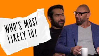 Dave Bautista and Kumail Nanjiani take on 'Who's Most Likely To...?' #Stuber edition