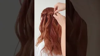 how to do a princess braid in under one minute🙉 #hairstyle#ytshort#braid#short #dance#eid