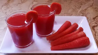 Carrot Juice In Blender Without Juicer Machine | How To Make Carrot Juice | Gajar Ka Juice