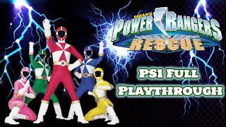 Saban's Mighty Morphin Power Rangers Lightspeed Rescue PS1 Playthrough