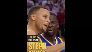 (Warriors vs Blazers)STEPHAN CURRY IS BACK