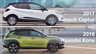 2017 Renault Captur vs 2018 Hyundai Kona (technical comparison)