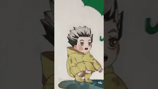 Small Bokuto and Akaashi painting💖🥺