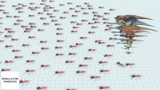 Sea of 200 Ants vs ALL TEAMs Animal Revolt Battle Simulator