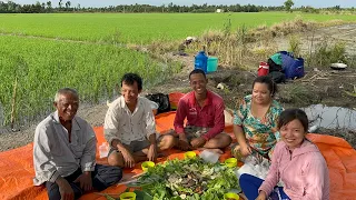 Săn bắt một ngày trên đồng cùng với Ông Già Làng trúng mánh bầy Cá trê trắng quá ngon