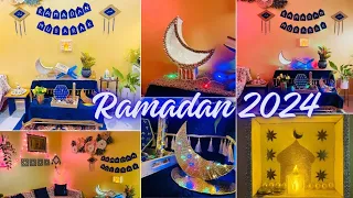 DIY Ramadan 2024 Decoration | zero Cost Ramadan decoration ideas|Namaz Corner Drawing room Makeover