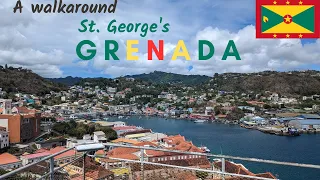 A walkaround St. George's, Grenada 🇬🇩 | Fort George tour + views| PART 1