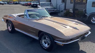 Test Drive 1964 Chevrolet Corvette Convertible Matching Number 327 SOLD $39,900 Maple Motors #1356