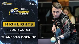 HIGHLIGHTS | Fedor Gorst vs Shane Van Boening | WPA World Championship Men's 10-Ball 2024  | Vòng 16